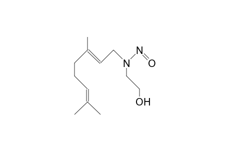 (E)-N-Nitroso-2-(3,7-dimethyl-trans-2,6-octadienyl)amino-ethanol