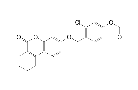 3-[(6-chloro-1,3-benzodioxol-5-yl)methoxy]-7,8,9,10-tetrahydro-6H-benzo[c]chromen-6-one