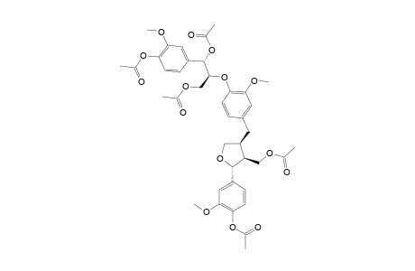 SESQUMAROCANOL-A-PENTAACETATE;4,4'',7'',9,9''-PENTAHYDROXY-3,3',3''-TRIMETHOXY-4',8'':7,9'-BIS-EPOXY-8,8'-SESQUINEOLIGNAN