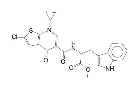 Methyl 2-{[(2-chloro-7-cyclopropyl-4-oxo-4,7-dihydrothieno[2,3-b]pyridin-5-yl)carbonyl]amino}-3-(1H-indol-3-yl)propanoate