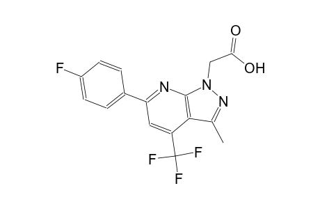 1H-pyrazolo[3,4-b]pyridine-1-acetic acid, 6-(4-fluorophenyl)-3-methyl-4-(trifluoromethyl)-