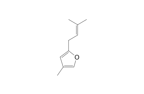 4-Methyl-2-(3-methyl-2-butenyl)-furan