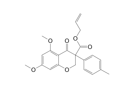 3-ALLYLOXYCARBONYL-5,7-DIMETHOXY-3-(4-METHYLPHENYL)-CHROMAN-4-ONE