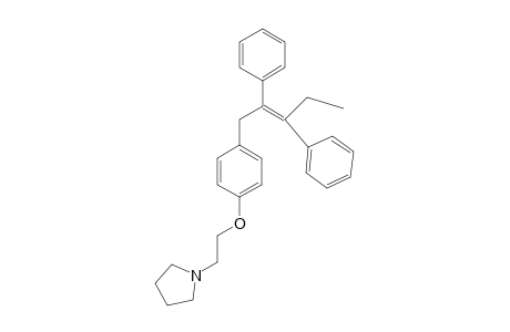 1,2-DIPHENYL-2-[4-(PYRROLIDINYLETHOXY)-BENZYL]-BUT-1-ENE