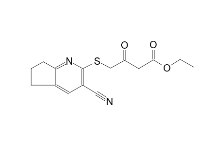 butanoic acid, 4-[(3-cyano-6,7-dihydro-5H-cyclopenta[b]pyridin-2-yl)thio]-3-oxo-, ethyl ester