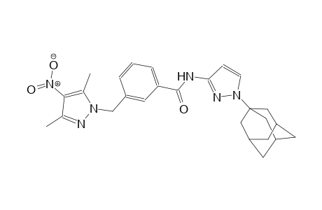 N-[1-(1-adamantyl)-1H-pyrazol-3-yl]-3-[(3,5-dimethyl-4-nitro-1H-pyrazol-1-yl)methyl]benzamide