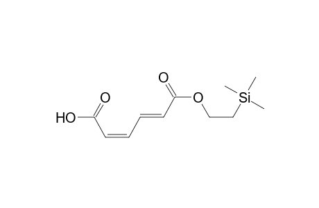 (2Z,4E)-6-keto-6-(2-trimethylsilylethoxy)hexa-2,4-dienoic acid