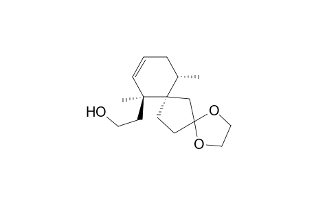 rel-(5R,6S,10S)-6-(2-hydroxyethyl)-6,10-dimethylspiro[4.5]dec-7-en-2-one ethylene acetal
