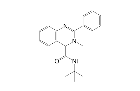N-tert-Butyl-3-methyl-2-phenyl-3,4-dihydro quinazoline-4-carboxamide