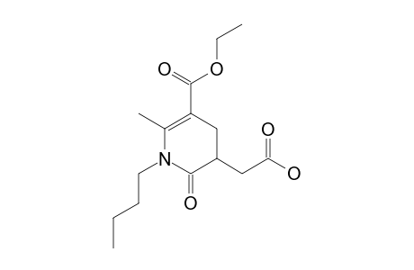 1-BUTYL-5-CARBOXYMETHYL-2-METHYL-6-OXO-1,4,5,6-TETRAHYDROPYRIDINE-3-CARBOXYLIC-ACID-ETHYLESTER