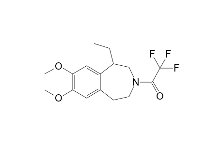 7,8-Dimethoxy-N-trifluoroacetyl-5-ethyl-2,3,4,5-tetrahydro-1H-3-benzazepine