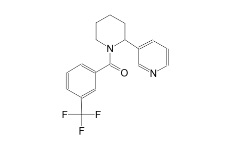 2-(3-pyridinyl)-1-[3-(trifluoromethyl)benzoyl]piperidine