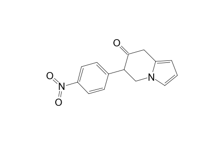 7(8H)-Indolizinone, 5,6-dihydro-6-(4-nitrophenyl)-, (.+-.)-