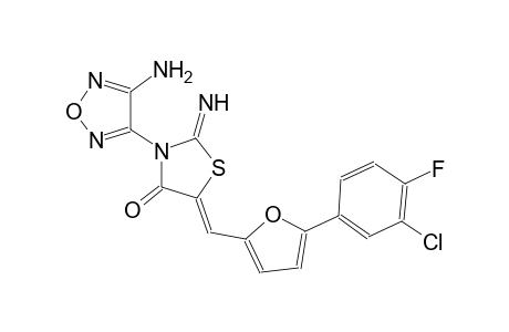 4-thiazolidinone, 3-(4-amino-1,2,5-oxadiazol-3-yl)-5-[[5-(3-chloro-4-fluorophenyl)-2-furanyl]methylene]-2-imino-, (5Z)-