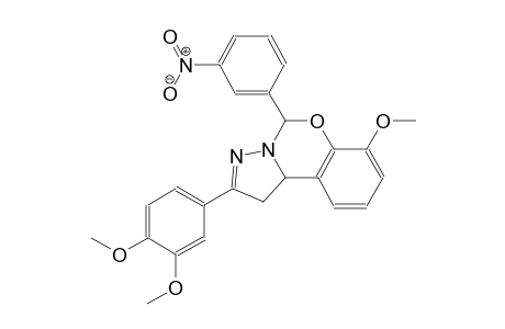 2-(3,4-dimethoxyphenyl)-7-methoxy-5-(3-nitrophenyl)-1,10b-dihydropyrazolo[1,5-c][1,3]benzoxazine