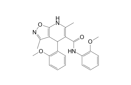 N,4-Bis(2-methoxyphenyl)-3,6-dimethyl-4,7-dihydroisoxazolo[5,4-b]pyridine-5-carboxamide