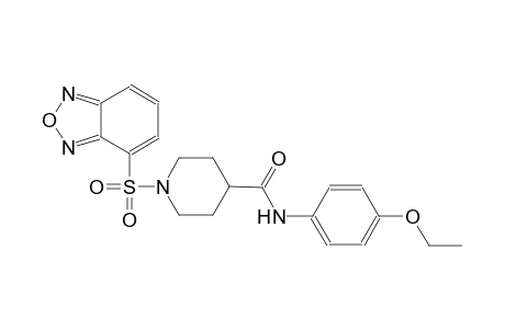 1-(2,1,3-benzoxadiazol-4-ylsulfonyl)-N-(4-ethoxyphenyl)-4-piperidinecarboxamide