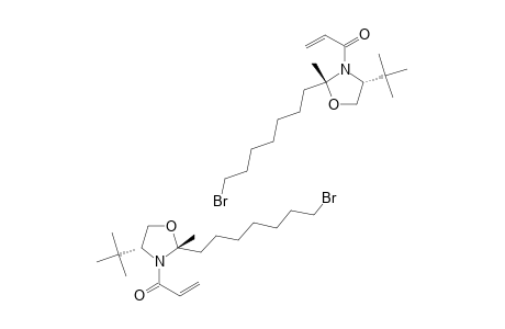 (2R,4S)-2-(7-BROMOHEPTYL)-2-METHYL-3-ACRYLOYL-4-TERT.-BUTYLOXAZOLIDINE;MINOR-ROTATIONAL-ISOMER