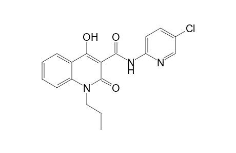 N-(5-Chloro-2-pyridinyl)-4-hydroxy-2-oxo-1-propyl-1,2-dihydro-3-quinolinecarboxamide