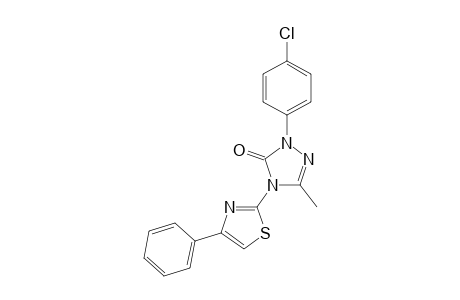 2-(p-Chlorophenyl)-5-methyl-4-(4-phenylthiazol-2-yl)-2,4-dihydro-3H-1,2,4-triazol-3-one
