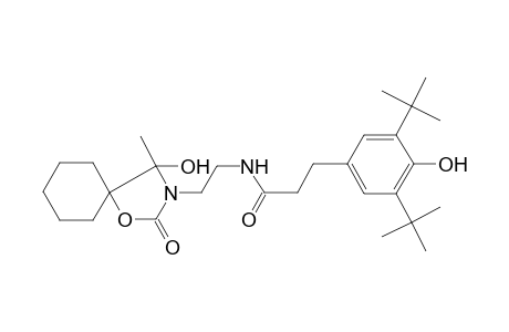 3-(3,5-di-tert-butyl-4-hydroxy-phenyl)-N-[2-(4-hydroxy-4-methyl-2-oxo-1-oxa-3-aza-spiro[4.5]dec-3-yl)-ethyl]-propionamide