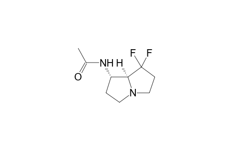 (+/-)-7,7-Difluoro-1-exo-acetamidopyrrolizidine