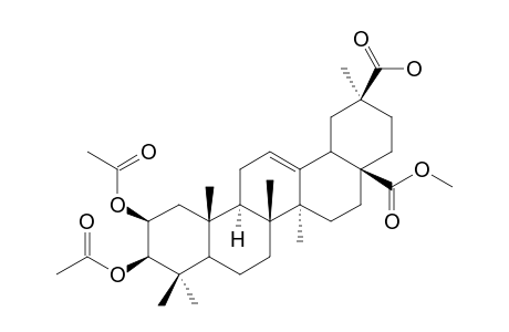 2.beta.,3.beta.-Diacetyl-30.beta.-oleanatic-acid-12-en-28.beta.-carboxymethylester