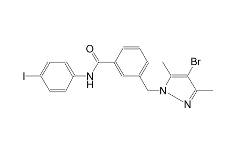 benzamide, 3-[(4-bromo-3,5-dimethyl-1H-pyrazol-1-yl)methyl]-N-(4-iodophenyl)-