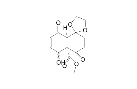Methyl 4-(ethylene-1',2'-dioxy)-8-hydroxy-1,5-dioxo-(octahydro)naphthalene-10-carboxylate