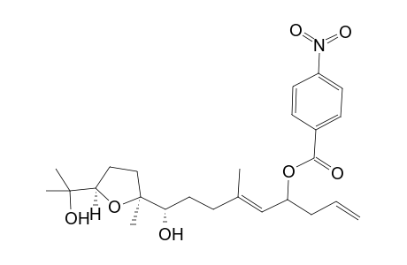 1-Allyl-6(S)-hydroxy-6-[(2'S,5'R)-5'-(1''-hydroxy-1''-methylethyl)-2'-methyl-tetrahydro-furan-2'-yl]-3-methyl-hex-2-enyl - p-Nitrobenzoate