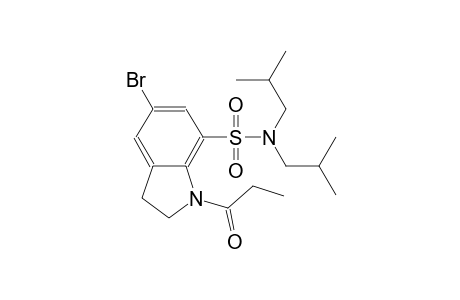 1H-indole-7-sulfonamide, 5-bromo-2,3-dihydro-N,N-bis(2-methylpropyl)-1-(1-oxopropyl)-