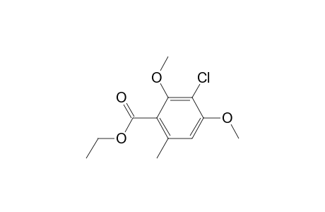 Benzoic acid, 3-chloro-2,4-dimethoxy-6-methyl-, ethyl ester