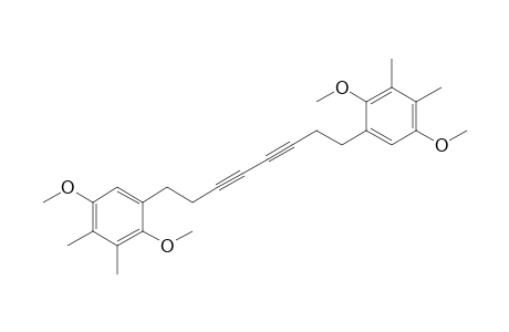 1-[8-(2,5-dimethoxy-3,4-dimethyl-phenyl)octa-3,5-diynyl]-2,5-dimethoxy-3,4-dimethyl-benzene
