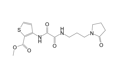 2-thiophenecarboxylic acid, 3-[[1,2-dioxo-2-[[3-(2-oxo-1-pyrrolidinyl)propyl]amino]ethyl]amino]-, methyl ester