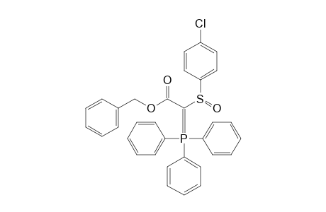 2-(4-Chlorophenyl)sulfinyl-2-triphenylphosphoranylidene-acetic acid benzyl ester