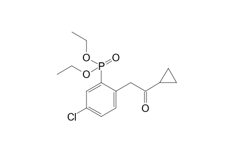 Diethyl[5-chloro-2-(2-cyclopropyl-2-oxoethyl)phenyl]phosphonate