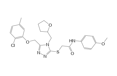 2-{[5-[(2-chloro-5-methylphenoxy)methyl]-4-(tetrahydro-2-furanylmethyl)-4H-1,2,4-triazol-3-yl]sulfanyl}-N-(4-methoxyphenyl)acetamide