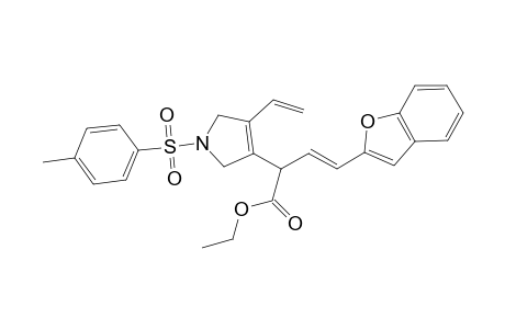 Ethyl 4-(benzofuran-2-yl)-2-(1-tosyl-4-vinyl-2,5-dihydro-1H-pyrrol-3-yl)but-3-enoate