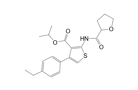 isopropyl 4-(4-ethylphenyl)-2-[(tetrahydro-2-furanylcarbonyl)amino]-3-thiophenecarboxylate