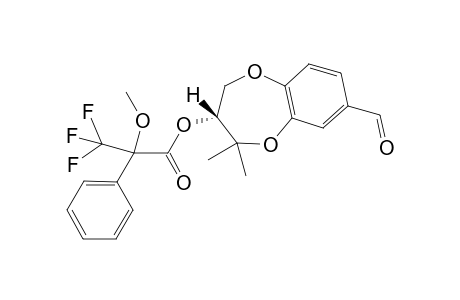 (S,R)-MTPA ester [.alpha.-Methoxy-.alpha.-(trifluoro)methylphenylacetic acid 2,2-dimethyl-7-formyl-3,4-dihydro-2H-benzo[b][1,4]dioxepin-3-yl.alpha.-Methoxy-.alpha.-(trifluoro)methylphenylacetic acid ester]