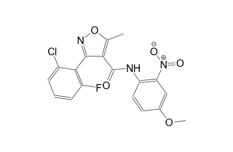 3-(2-chloro-6-fluorophenyl)-N-(4-methoxy-2-nitrophenyl)-5-methyl-4-isoxazolecarboxamide