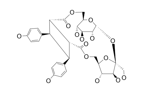 (1-ALPHA,2-ALPHA,3-BETA,4-BETA)-3,4-BIS-(4-HYDROXYPHENYL)-1,2-CYCLOBUTANEDICARBOXYLIC-ACID-6,6'-SUCROSEESTER