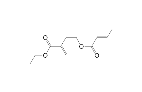 2-methylene-4-[(E)-1-oxobut-2-enoxy]butanoic acid ethyl ester