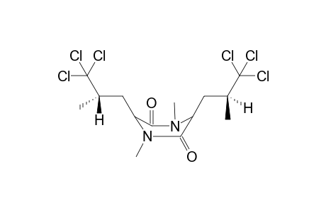 1,4-Dimethyl-3,6-bis[(2S)-3,3,3-trichloro-2-methyl-propyl]piperazine-2,5-dione