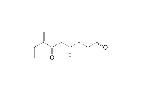 Nonanal, 4-methyl-7-methylene-6-oxo-, (S)-