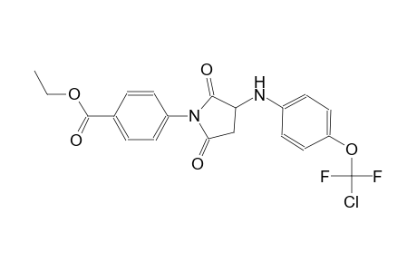 benzoic acid, 4-[3-[[4-(chlorodifluoromethoxy)phenyl]amino]-2,5-dioxo-1-pyrrolidinyl]-, ethyl ester