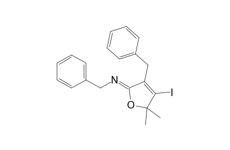 Z-2-Benzylimino-3-benzyl-4-iodo-5,5-dimethyl-2,5-dihydrofuran