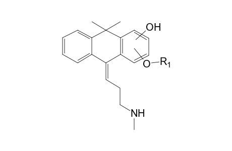 Melitracene-M (nor-di-HO-glucuronide) MS2