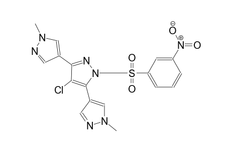 4'-chloro-1,1''-dimethyl-1'-((3-nitrophenyl)sulfonyl)-1H,1'H,1''H-4,3':5',4''-terpyrazole