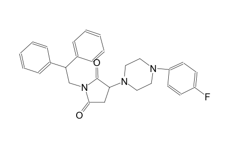 2,5-pyrrolidinedione, 1-(2,2-diphenylethyl)-3-[4-(4-fluorophenyl)-1-piperazinyl]-